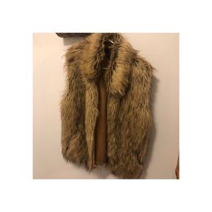 Faux fur vest